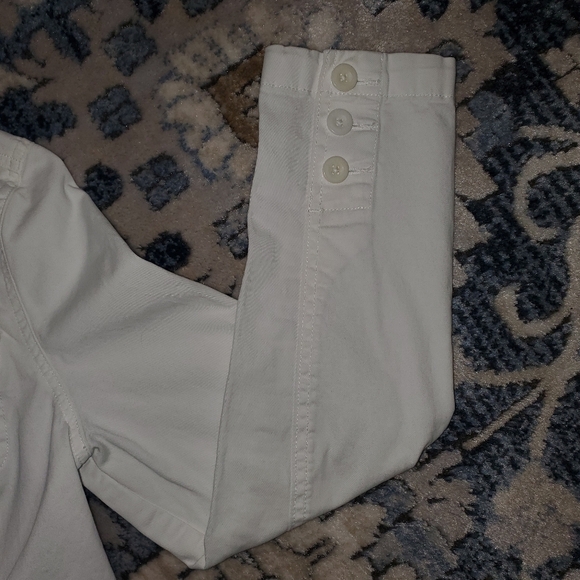 LL Bean Cotton Barn Jacket / Blazer In White - Picture 3 of 9